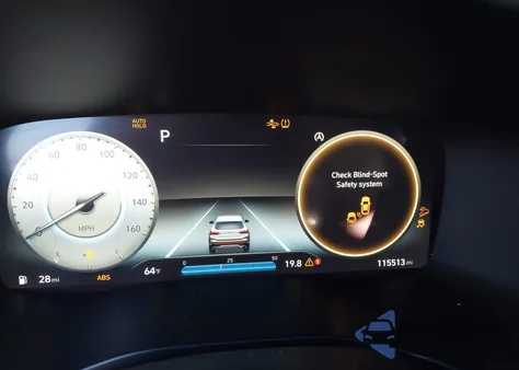 2021 Hyundai Santa Fe Calligraphy z USA, uszkodzony, nr VIN 5NMS5DAL7MH323641